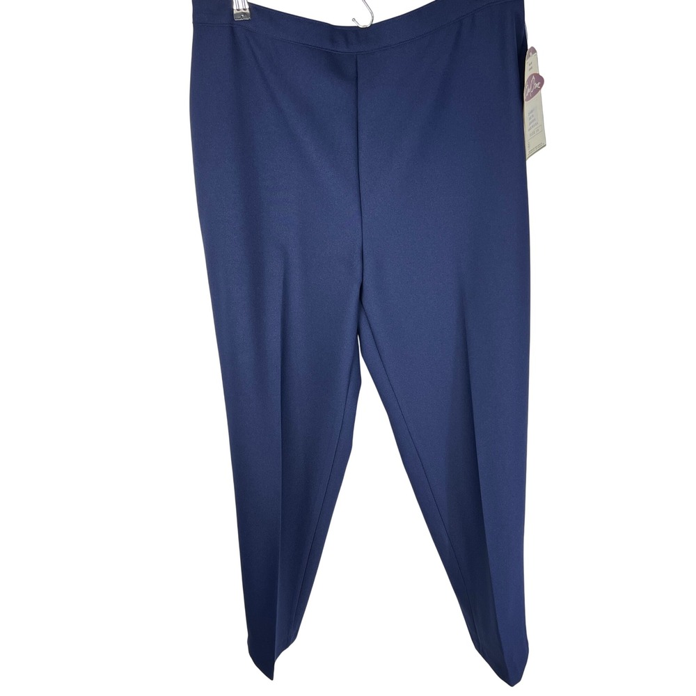 Bend Over Levi Strauss Navy Blue Pull On Trousers Pants Size 18 Vintage 70s 80s